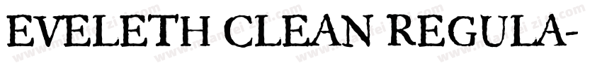 EVELETH CLEAN REGULA字体转换